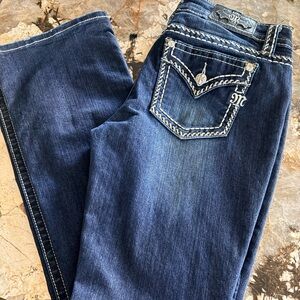 Miss Me Dark Blue Boot Cut Jeans